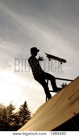 Skateboard-Throw