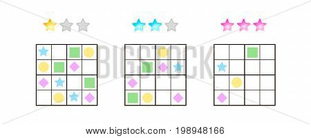 Vector Illustration. Sudoku For Kids With Pictures At Different