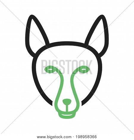Jungle, snow, reynard icon vector image. Can also be used for Animal Faces. Suitable for mobile apps, web apps and print media.