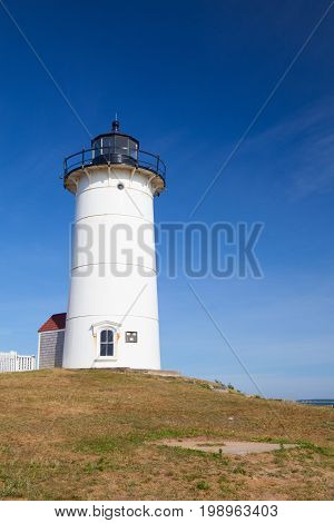 Nobska Light also known as Nobska Point Light is a lighthouse located in Woods Hole on the southwestern tip of Cape Cod Massachusetts.