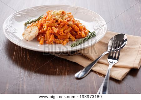 Creamy Italian Pasta With Mushrooms, Tomatoes