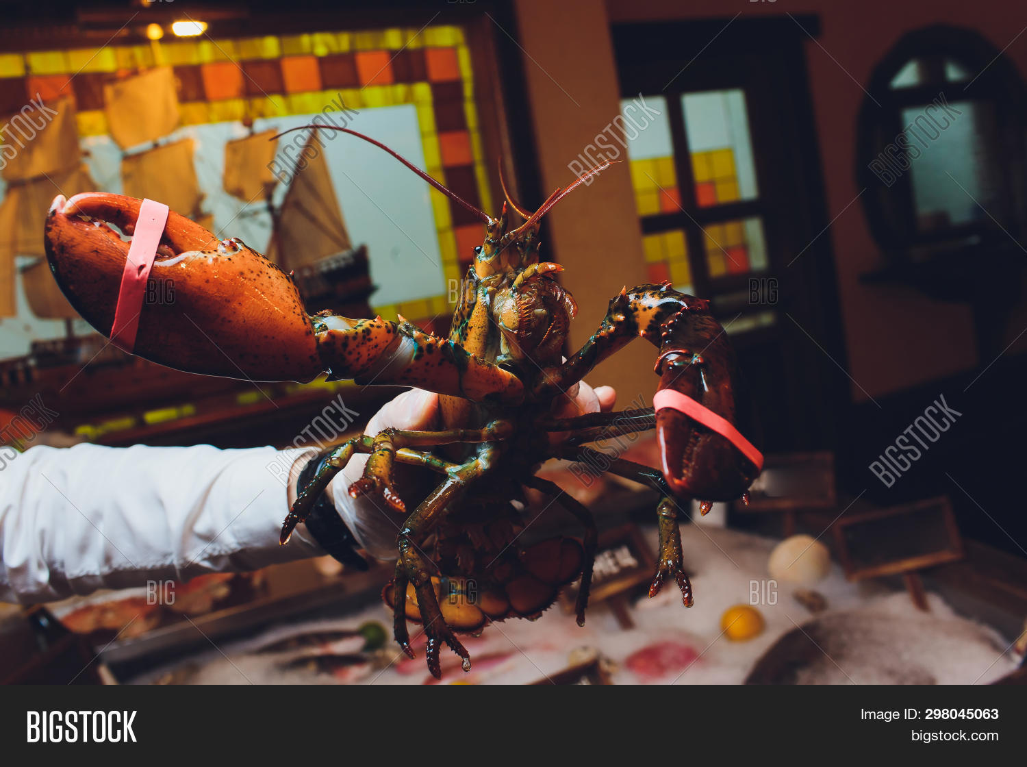 Lobster. Hand Holding Image & Photo (Free Trial) Bigstock