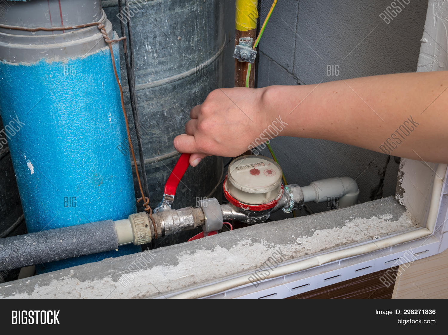 Water Meter Pipes Old Image & Photo (Free Trial) Bigstock