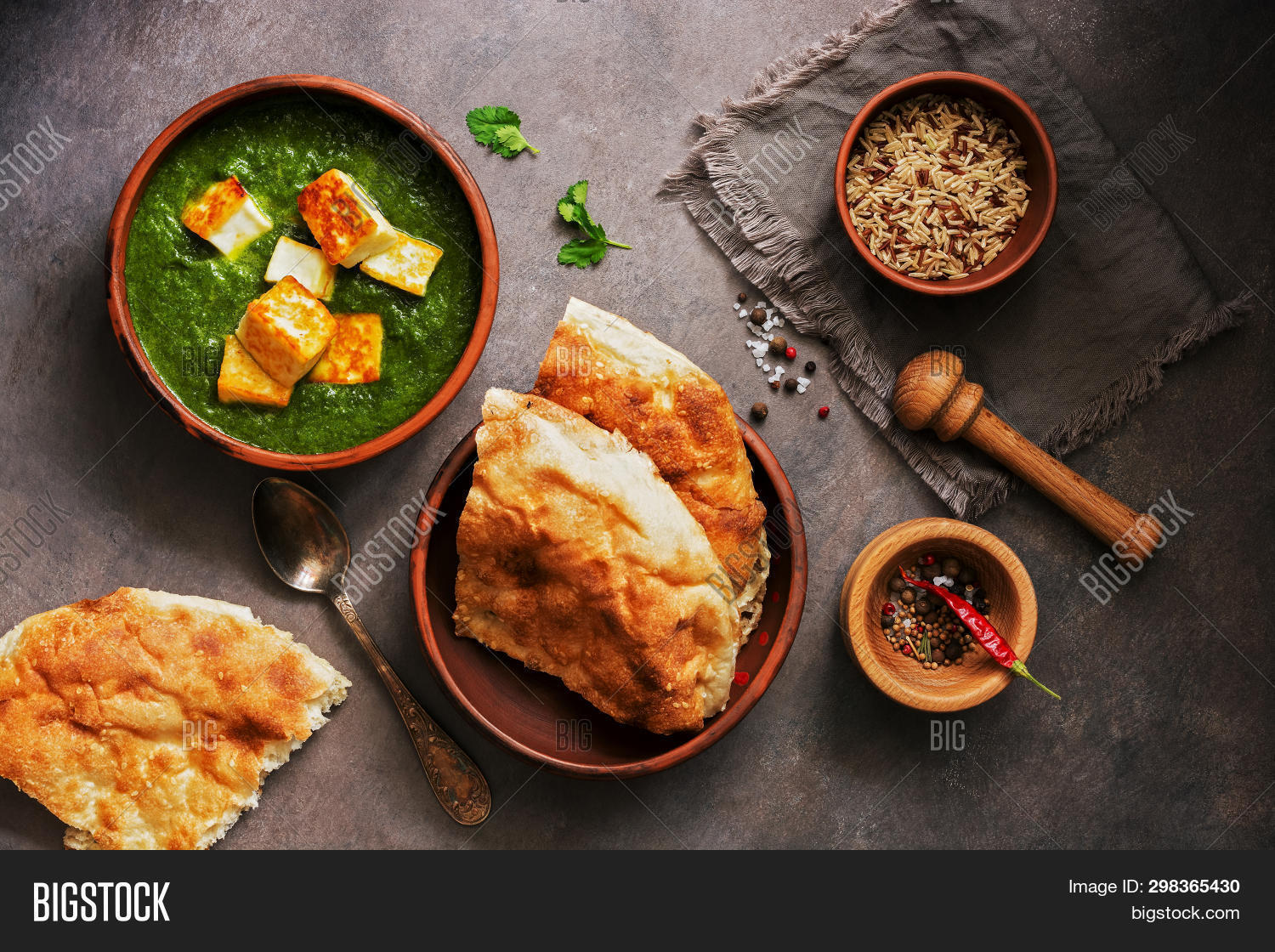 Palak Paneer Spinach Image Photo Free Trial Bigstock