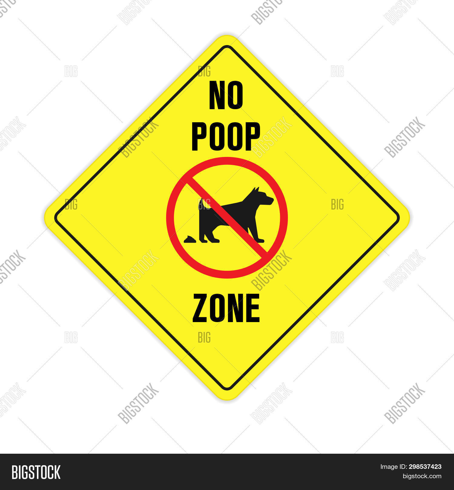 No Dog Pooping Sign. Image & Photo (Free Trial) | Bigstock