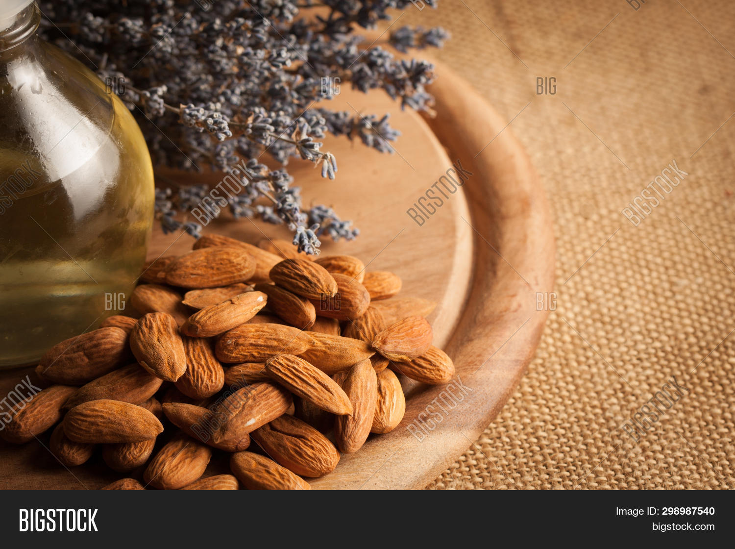 Almonds Almond Oil On Image Photo Free Trial Bigstock