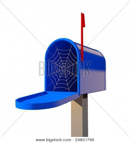 cobwebby cassetta postale (illustrazione 3D concept)