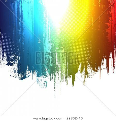 Gradient paint splashes background. Vector eps10 effect