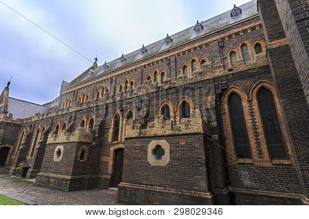 Side View Of Saints Mary And Joseph, A Catholic Cathedral Built In 1912 In The Federation Gothic Rev