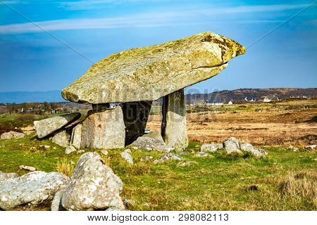 The Kilclooney Dolmen Is Neolithic Monument Dating Back To 4000 To 3000 Bc Between Ardara And Portno