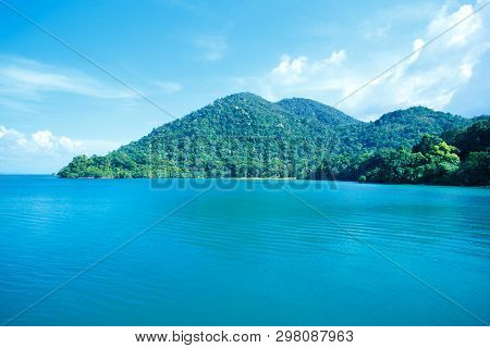 Island Of Kohchang, Thailand. Travel, Vacation Background. Sea Holiday Concept