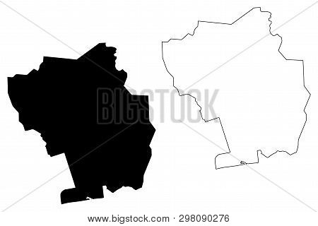 Goh-djiboua District (ivory Coast, Republic Of Cote Divoire) Map Vector Illustration, Scribble Sketc