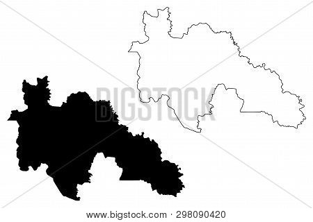 Savanes District (ivory Coast, Republic Of Cote Divoire) Map Vector Illustration, Scribble Sketch Sa