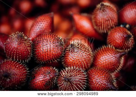 Salacca Wallichiana Is Asia Fruit At Fruit Market