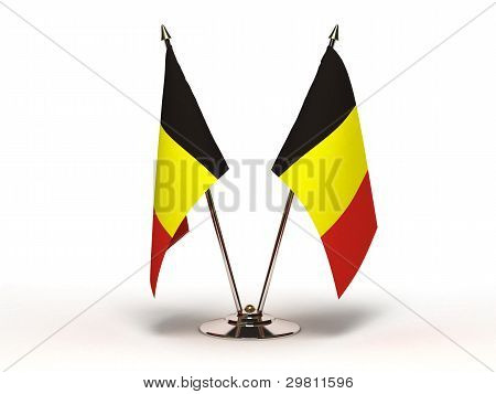 Miniature Flag Belgien (isoleret)