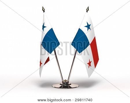 Miniature Flag af Panama (isoleret)