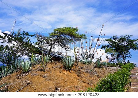 Santander, Colombia -january 19: Landscape Of Part Of Santandereanidad Monument In Chicamocha Nation
