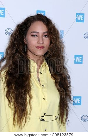LOS ANGELES - APR 25:  Skylar Stecker at the WE Day California at The Forum on April 25, 2019 in Los Angeles, CA