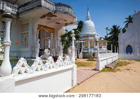 Old Buddhist Temple Complex Of Sri Pushparama Maha Viharaya, Near Balapitiya, Welitara Region, South