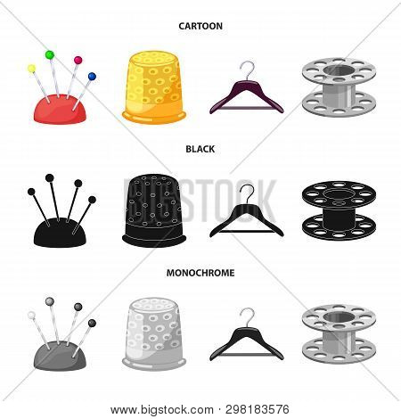 Vector Design Of Craft And Handcraft Logo. Set Of Craft And Industry Stock Symbol For Web.
