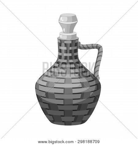 Vector Design Of Wine And Jug Logo. Set Of Wine And Pitcher Stock Symbol For Web.
