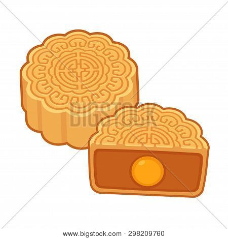 Moon Cake Vector Photo Free Trial Bigstock