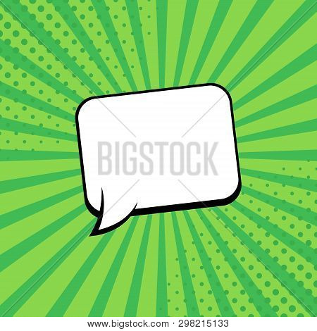 Comic Rays With Speech Bubbles. Comic Superhero Bubble. Comics Page Layout. Rays, Radial, Halftone. 