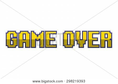 Game Over Pixel Vector & Photo (Free Trial) | Bigstock