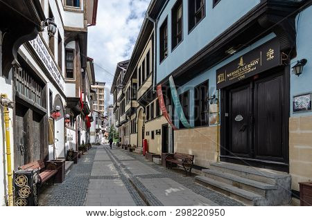 Kutahya/turkey, April 08,2019: 19th Century Kutahya Houses, Which Are The Examples Of Civil Architec
