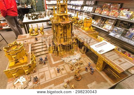 Hague, The Netherlands: Toy Castle And Pastic Wariors For Tabletop Role-playing Game, Rpg Toys For C