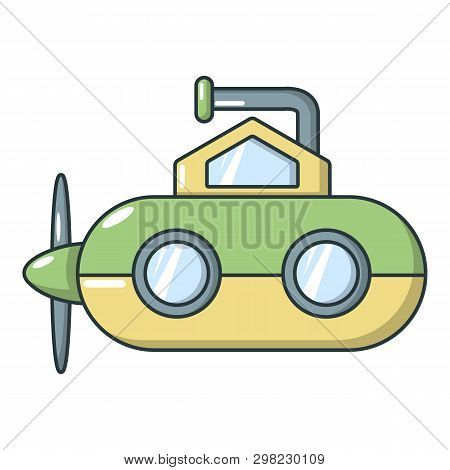 Submarine Periscope Icon. Cartoon Illustration Of Submarine Periscope Icon For Web