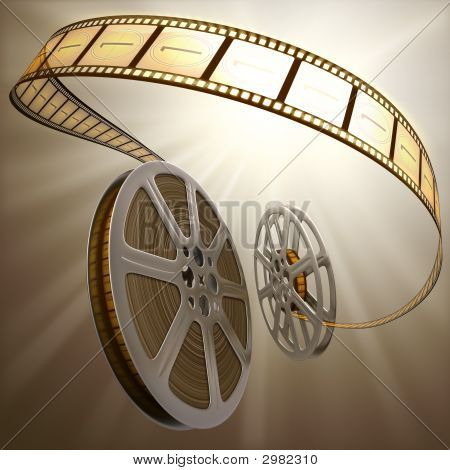 Carrete de la película / retroiluminación