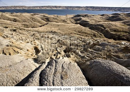 Châteaux de sable du lac Diefenbaker