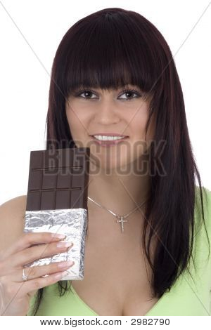 Woman With A Chocolate