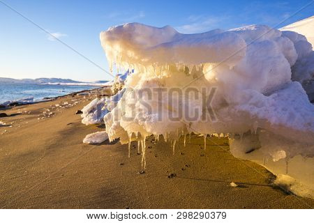 Guba Voronya, Barents Sea Bay. Kola Peninsula Landscape