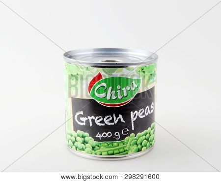 Pomorie, Bulgaria - April 26, 2019: Green Peas 