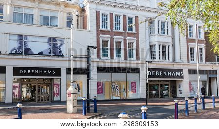 Eastbourne, Uk, April 2019 -the Debenhams Store In Eastbourne Scheduled To Close