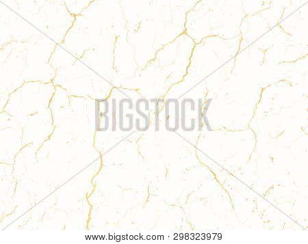Vector Gold Chic Texture. Patina Scratch Golden Distress Grunge Background. Gold Distressed Effect.