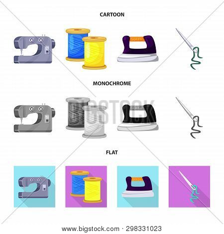Vector Design Of Craft And Handcraft Logo. Collection Of Craft And Industry Vector Icon For Stock.