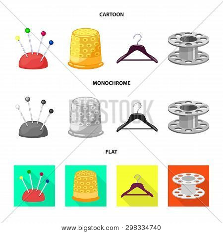 Vector Illustration Of Craft And Handcraft Logo. Set Of Craft And Industry Vector Icon For Stock.