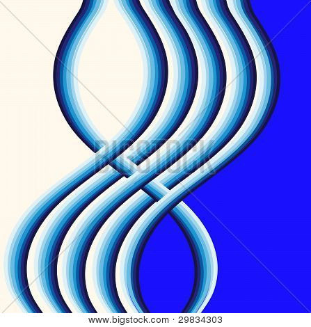 Fondo de vector con ondas