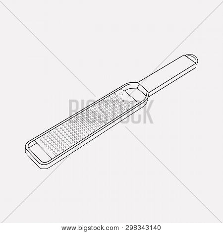 Zester Icon Line Element.  Illustration Of Zester Icon Line Isolated On Clean Background For Your We