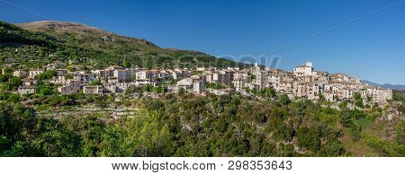 Town Tourrettes-sur-loup A Medieval Village In The Alpes, Provence France