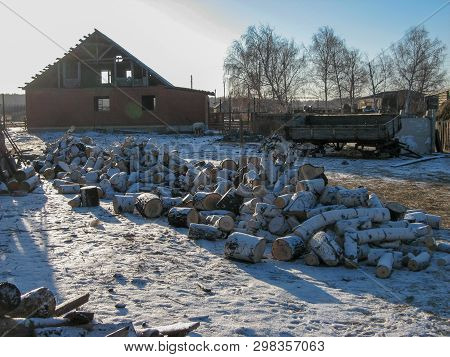 Travel To Border Of Russia And Kazakhstan , Photo Of Some Small Villages And Cities On Way, Khutorka