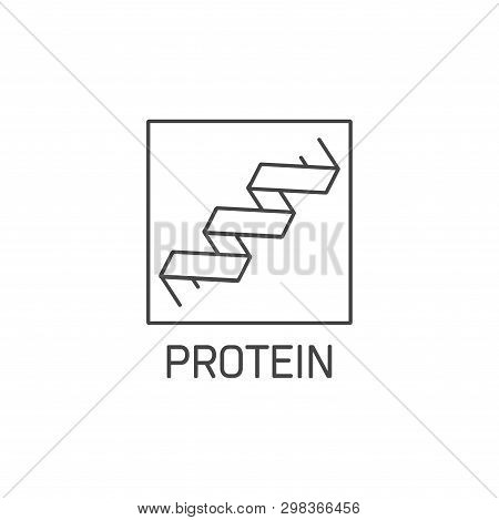 Vector Logo, Badge And Icon For Natural And Health Product. Protein Sign Design. Symbol Of Healthy E