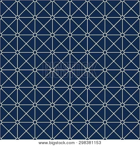 Vector Decorative Background - Simple Seamless Gepmetric Pattern