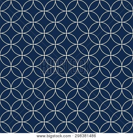 Vector Decorative Background - Simple Seamless Gepmetric Pattern
