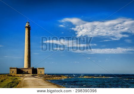 Gatteville lighthouse is the second highest in France, it is located at the tip of Barfleur, Normandy;