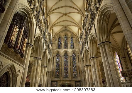 View Of The South Transcept Of Beverely Minster From The Choir, Beverley, East Riding Of Yorkshire, 