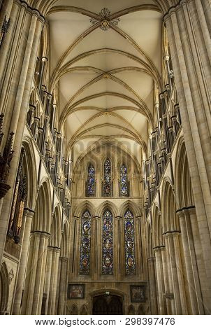 View Of The South Transcept Of Beverely Minster From The Choir, Beverley, East Riding Of Yorkshire, 